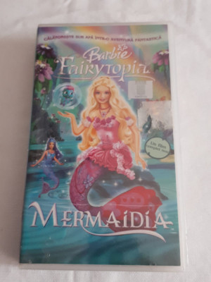 Barbie Fairytopia, caseta video VHS, desene animate, originală, sigilată foto