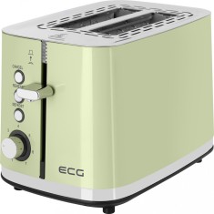Prajitor de paine ECG ST 2766 Vintage Olive, 925 W, 2 felii, 7 niveluri de