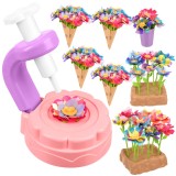 Kit creativ flori 3D pentru copii XL, set DIY cu aparat si accesorii