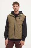 adidas vesta cu doua fete City Escape barbati, culoarea verde, de tranzitie, IZ4659