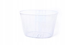Cos biciclete copii, material metalic, culoare alb, montaj fata Cod:A655