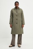 United Colors of Benetton palton culoarea verde, 2I1UDN08F