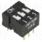 Intrerupator DIP, 2 pozitii, montare THT, 3 sectiuni, OMRON OCB - A6E-3101-N