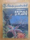 Animale si plante - B.M. Zavadovski