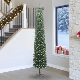 vidaXL Brad de Crăciun artificial Verde 270 cm PVC și oțel și plastic 3394985