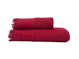 Cumpara ieftin Set 2 Prosoape Biella Rosu 50x100 si 70x140 cm (Bumbac 100%)