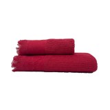 Set 2 Prosoape Biella Rosu 50x100 si 70x140 cm (Bumbac 100%)