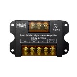 Amplificator pentru banda LED Dual White( WW, CW ), A212, 5-24V , 30 A , negru, CE Contact Electric