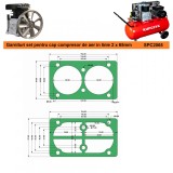 Set de garnituri pentru cap compresor de aer in linie 2 cilindri de 65mm 2065 SPC2065