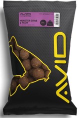 Boilies Avid Premium, Monster Crab-Plum, 24mm, 1kg