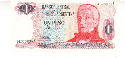 M1 - Bancnota foarte veche - Argentina - 1 peso foto