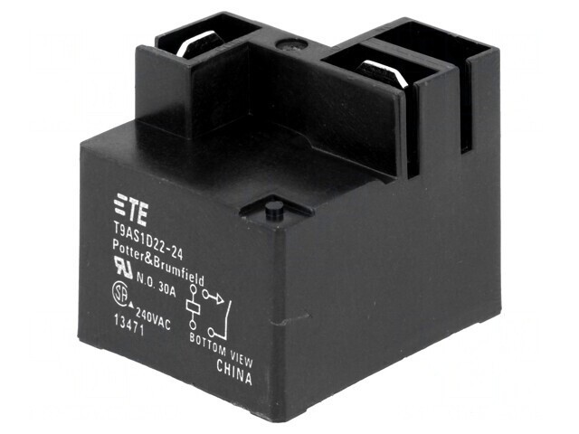 Releu electromagnetic SPST-NO 24VDC 30A T9A