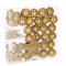 Set globuri si decoratiuni de Craciun, 51 piese, diverse dimensiuni, auriu Household NewTrend