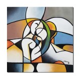 Cumpara ieftin Tablou modern pictat manual, Iubire, 70x70cm ulei pe panza, gata de agatat pe perete