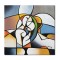 Tablou modern pictat manual, Iubire, 70x70cm ulei pe panza, gata de agatat pe perete