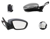 Oglinda exterioara Peugeot 2008, 03.2013-, Peugeot 208, 04.2012- , partea Dreapta, culoare sticla crom, sticla convexa, cu carcasa grunduita, cu inca