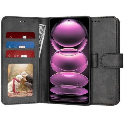 Husa pentru Xiaomi Redmi Note 12 Pro 5G - Techsuit Diary Book - Black foto
