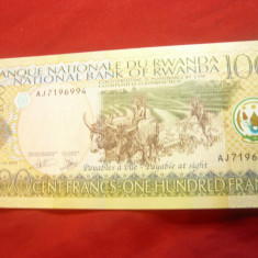 Bancnota 100 franci Rwanda 2003 , cal. Necirculat