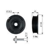 GATES TVD1054A DriveAlign&reg; Fulie curea, arbore cotit