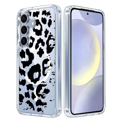 Husa pentru samsung galaxy s25 plus, atasare magnetica, magsafe, pattern skin 42, clear foto