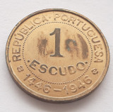 397. Moneda Guineea Portugheza 1 escudo 1946