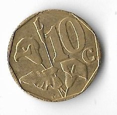 Moneda 10 cents 1997 - Africa de Sud foto