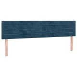 Cumpara ieftin Tablii de pat, albastru inchis, 180x5x78/88 cm, catifea