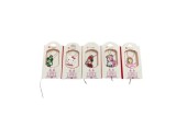 Set Martisoare Traditionale cu Pandant Cauciucat, Personaje Animate, Multicolor, 5 buc