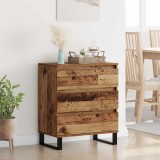 vidaXL Bufet cu sertar Lemn Vechi 60 x 35 x 70 cm Lemn compozit 881953