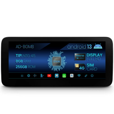Navigatie Mercedes Benz GLA X156 (2014-2015), NTG 4.5, Android 13, MB-Octacore, 8GB RAM + 256GB ROM, 12.3 Inch - AD-BGMB1000845V2 foto