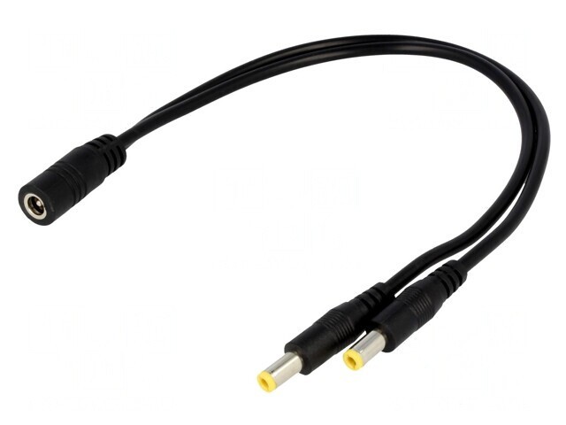 Cablu DC 5,5/2,1 mm x2 Mufă și Soclu Drept 2x0,5mm2