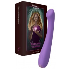 Vibrator MerryWand FairyGasm, 9 Moduri Vibratii, Silicon, USB, IPX7, Mov, 17.5 cm