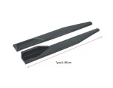 Cumpara ieftin Prelungiri Praguri Laterale Tuning Negru Lucios 86cm - Set Ornament Auto Universal