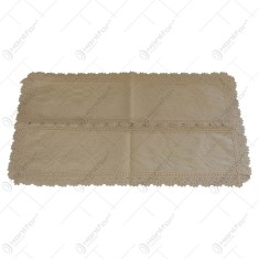 Fata de masa traditionala ovala 45&times;25 CM Crem
