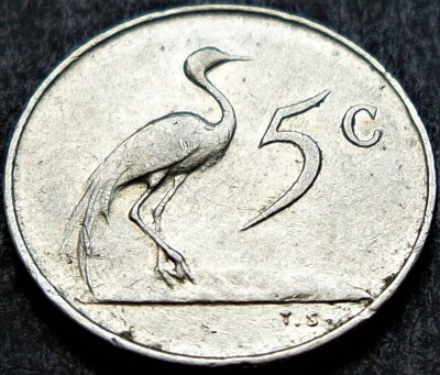 Moneda EXOTICA 5 CENTI - AFRICA DE SUD, anul 1965 * cod 1416 A foto