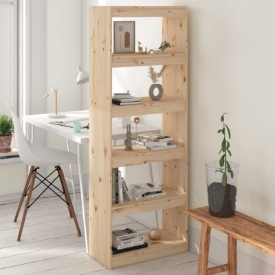 vidaXL Bibliotecă/Separator cameră, 80x30x167,5 cm, lemn masiv de pin foto