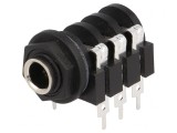 Soclu Jack 6,3mm Stereo cu &Icirc;ntrerupător Dublu