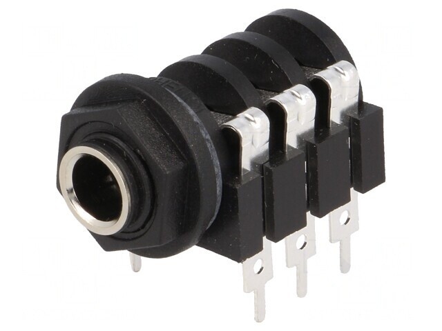 Soclu Jack 6,3mm Stereo cu &Icirc;ntrerupător Dublu