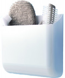 Suport de perete cu autoadeziv Hang It, Compactor, 23.2x6.7x19.6 cm, plastic, alb
