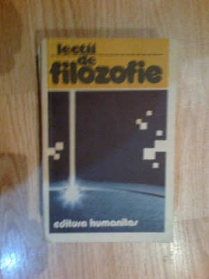 n7 Lectii de filozofie - Humanistas 1990 foto