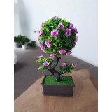 Bonsai artificial cu flori roz