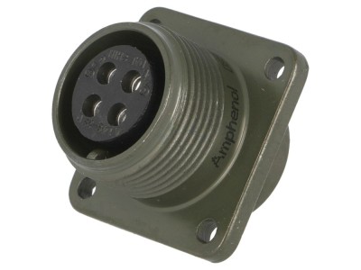 Conector circular 14S, 4 pini, mamă foto