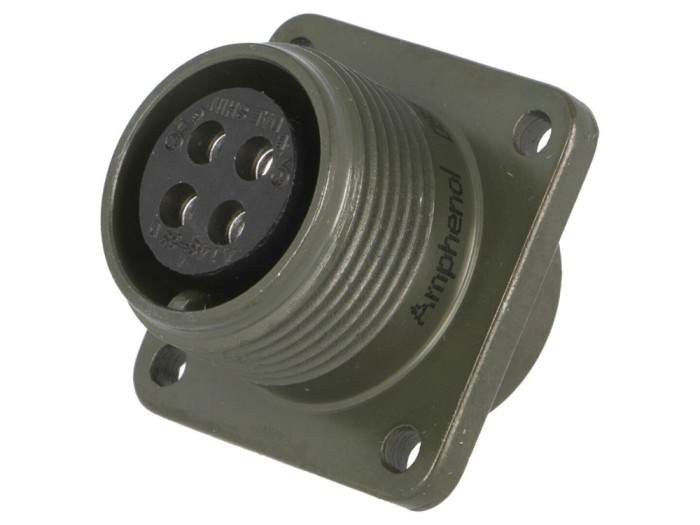 Conector circular 14S, 4 pini, mamă