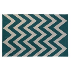 Covor DKD Home Decor Poliester Zig-Zag Bicolor 120 x 180 x 2 cm