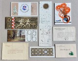 1951-1974, Lot 10 felicitari de Anul Nou in comunism, diverse institutii