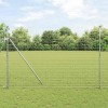 VidaXL &Icirc;ngrădire cu st&acirc;lpi Argintiu 1.5 x 10 m Oțel