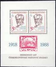 CEHOSLOVACIA 1988 EXPO PRAHA A.MUCHA PICTOR foto