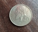 M3 C50 - Moneda foarte veche - Cipru - 20 centi - 1990, Europa