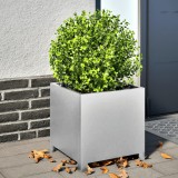 VidaXL Jardiniere grădină, 2 buc., 40x40x40 cm, oțel galvanizat