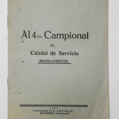 AL 4 LEA CAMPIONAT AL CALULUI DE SERVICIU , REGULAMENTUL , 1926